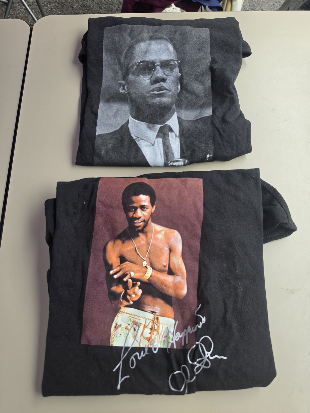 Black Graphic Men’s T-Shirt - Black Malcolm X / Al Green SHIRTS